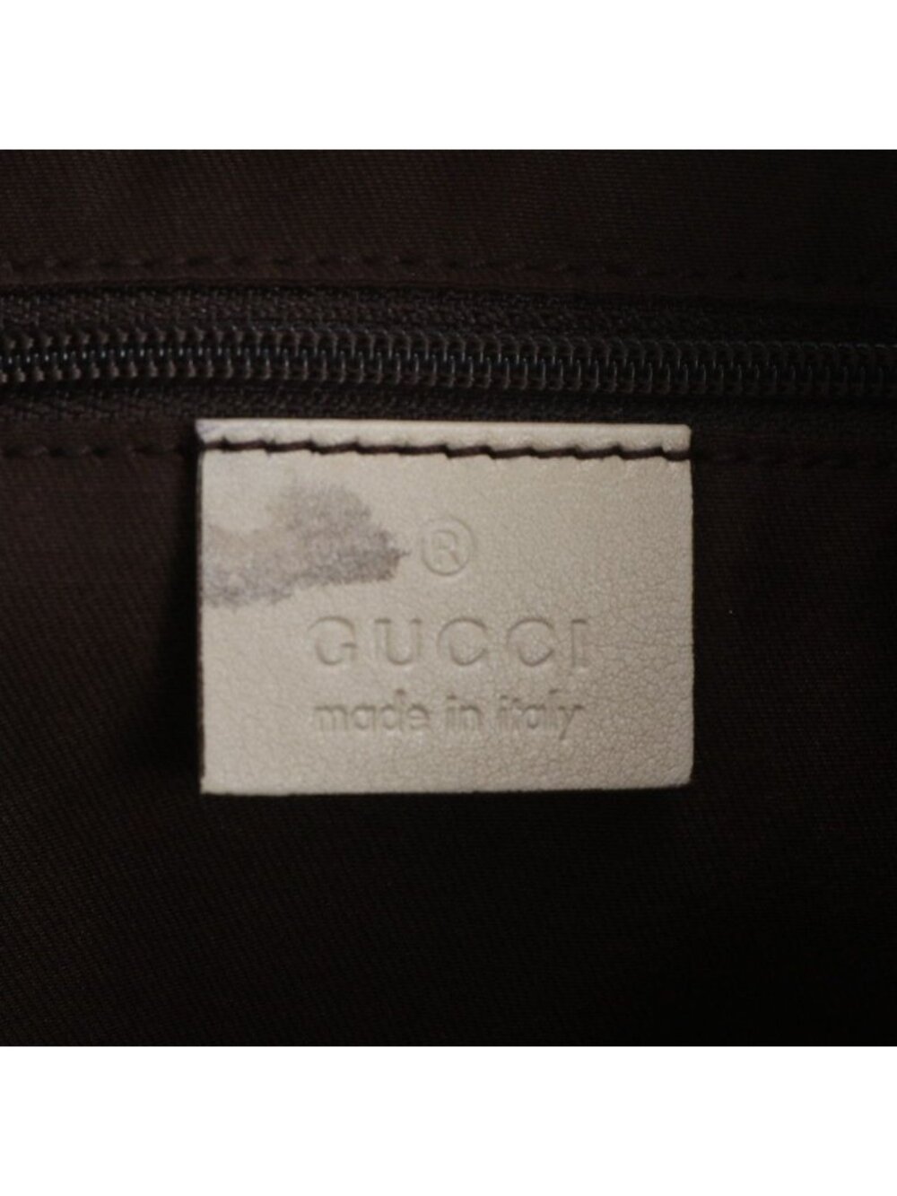 Gucci GG Canvas New Brit Leather Tote Shoulder Hand Beige - Picture 9 of 10